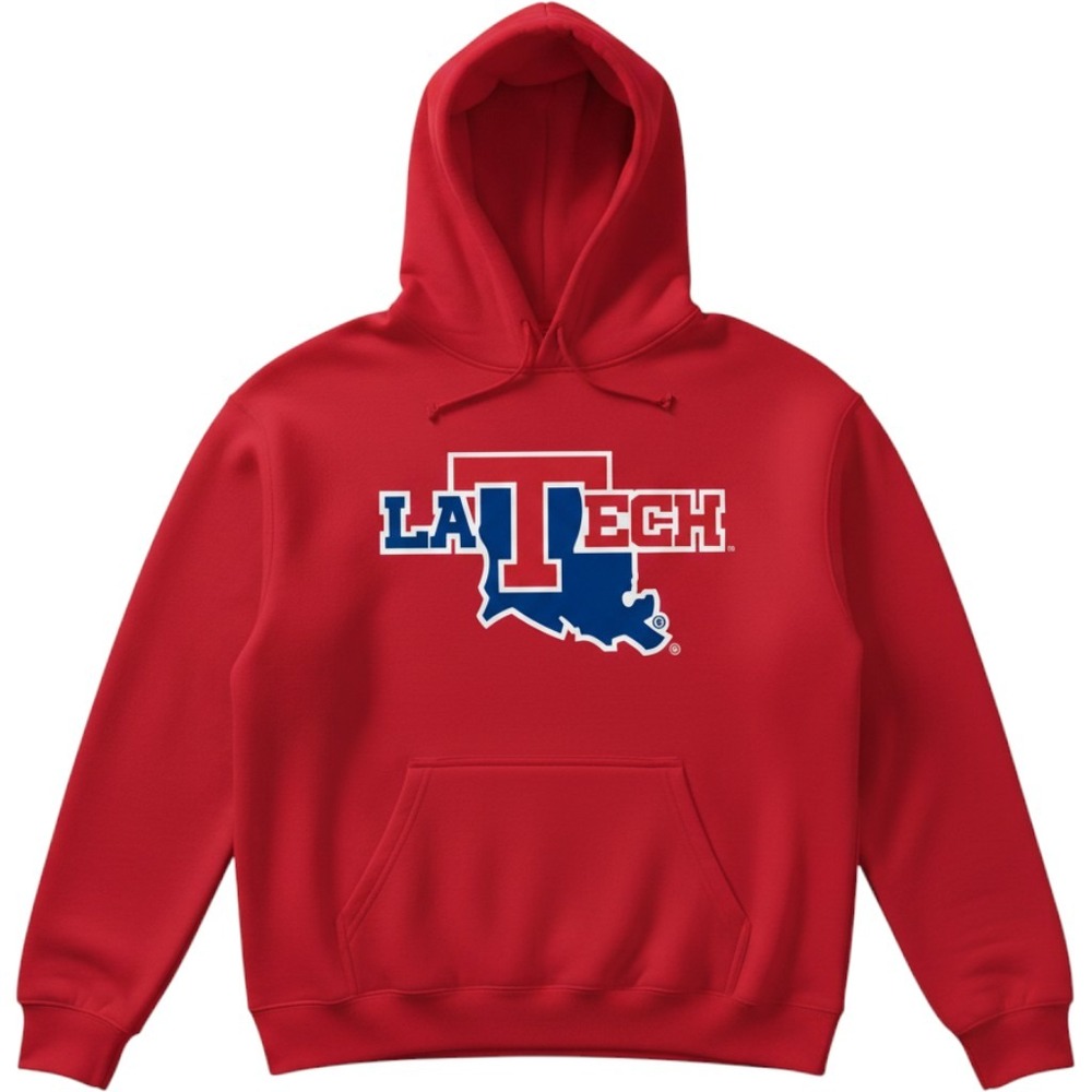 Fanatics Louisiana Tech Bulldogs Hoodie Red NCAA College Mens XL NEW